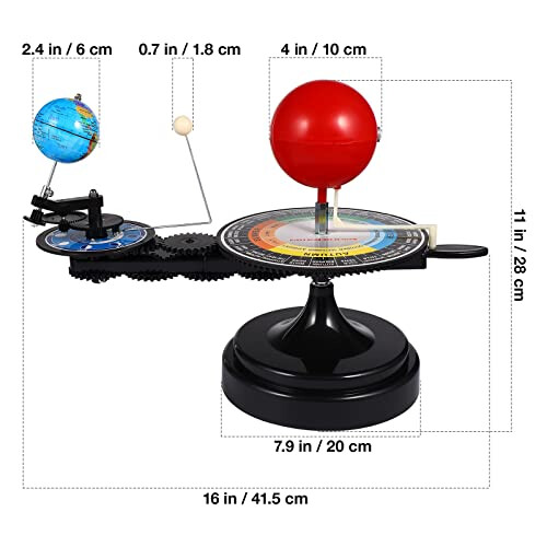 Solar System Model Kit Solar System Planetarium Model Sun Earth Moon Orbital Model Educational Teaching Tool Scientific Experiment Kit , 1pc 1