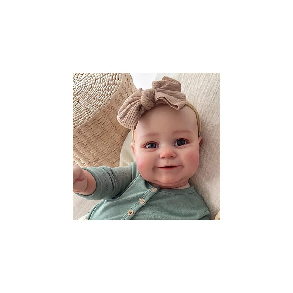 24inch 60 cm Reborn Doll Real Life Baby Dolls Soft Silicone Vinyl Real Baby Dolls That Look Real Reborn Toddler Dolls Newborn Reborn Babies Toys Xmas