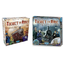Days of Wonder | Ticket to Ride Board Game | Ages 8+ | For 2 to 5 Players | Average Playtime 30-60 Minutes + EXPANSION I Train Game | Ages 8+ | For 2