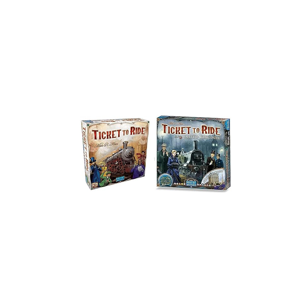 Asmodee Days Of Wonder | Ticket To Ride Board Game | Ages 8+ | For 2 To 5 Players | Average Playtime 30-60 Minutes + Expansion I Train Game | Ages 8+ | For 2