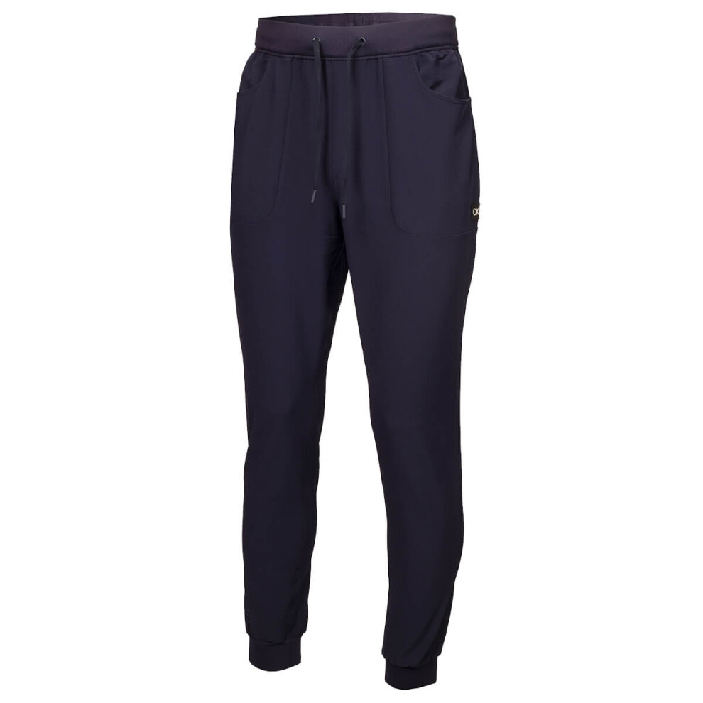 (L, Navy) Calvin Klein Mens 2024 CK Tech Breathable Lightweight Golf Sweatpants Joggers