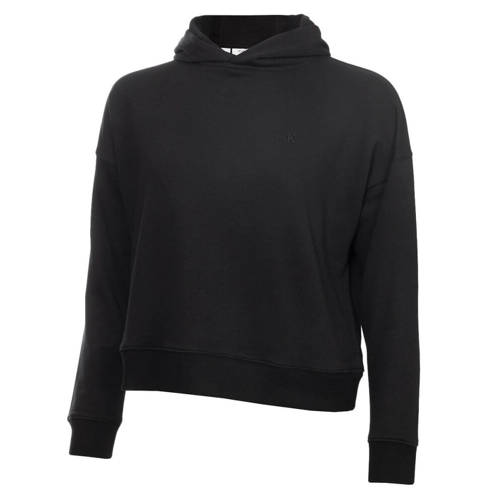 (M, Black) Calvin Klein Womens 2022 Capa Lightweight Breathable Moisture Wicking Hoody