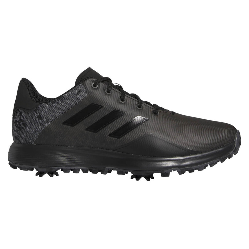 (UK 8, Core Black/Grey Six) adidas Golf Mens S2G 23 AdiWear Bounce ThinTech Spiked Golf Shoes