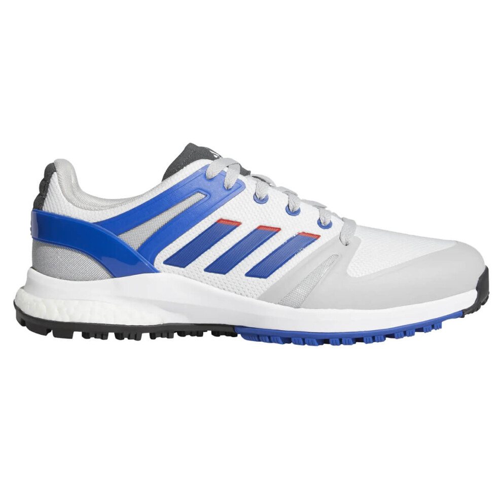 (UK 8, Ftwr White/Royal Blue/Grey) adidas Golf Mens 2022 EQT SL Lightweight Spikeless Sport Textile Golf Shoes