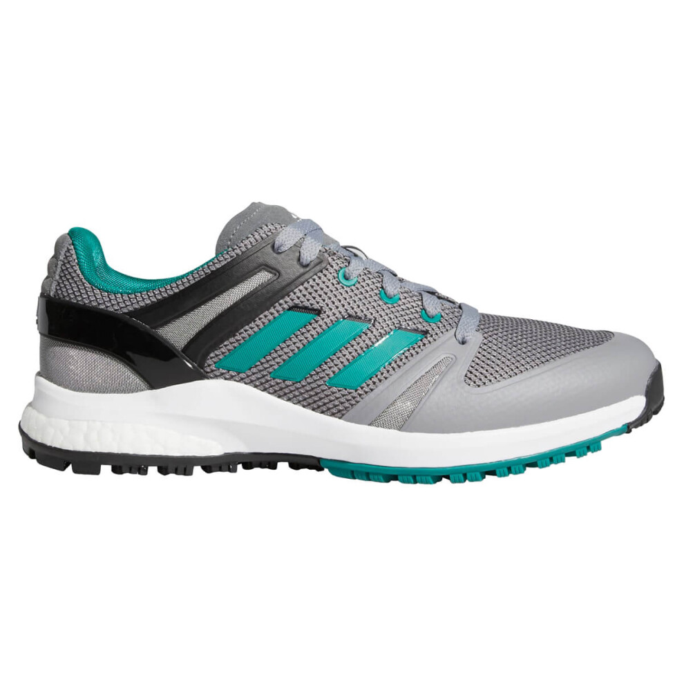 (UK 7, Grey/Sub Green/Core Black) adidas Golf Mens EQT SL Lightweight Spikeless Sport Textile Golf Shoes