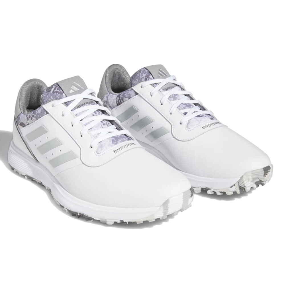 (UK 8, Cloud White/Grey) adidas Golf Mens S2G SL 23 Spikeless Waterproof Golf Shoes