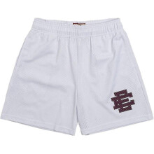 (white, XL) Eric Emanuel Ee Basic Short New York City Skyline 2023 Summer Casual Shorts Fitness Sweatpants Gym Workout Mesh Sport Shorts Men