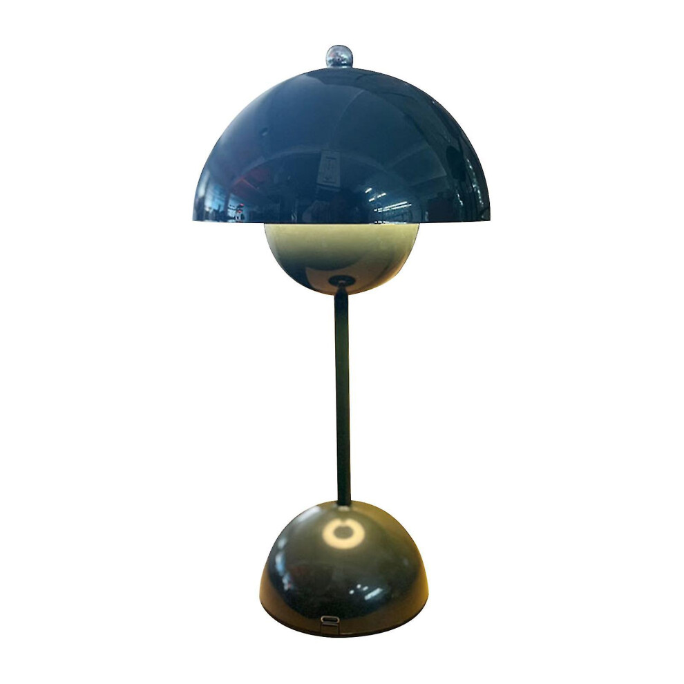 (Green) Nordic Danish Flower Bud Table Lamp, Wedding Room, Bedroom, Desk Decoration, Lamp, Bedside Lamp (rechargeable)
