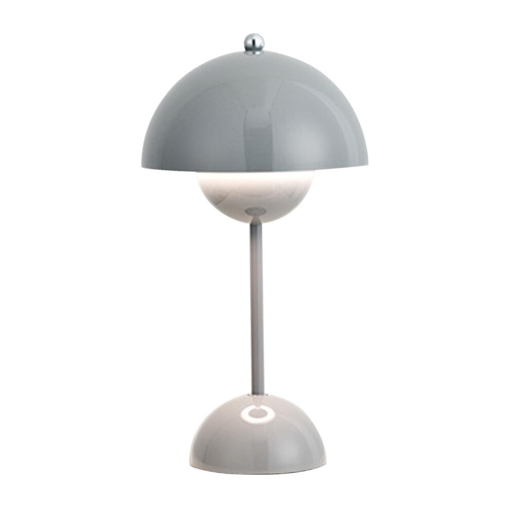 (Gray) Nordic Danish Flower Bud Table Lamp, Wedding Room, Bedroom, Desk Decoration, Lamp, Bedside Lamp (rechargeable)
