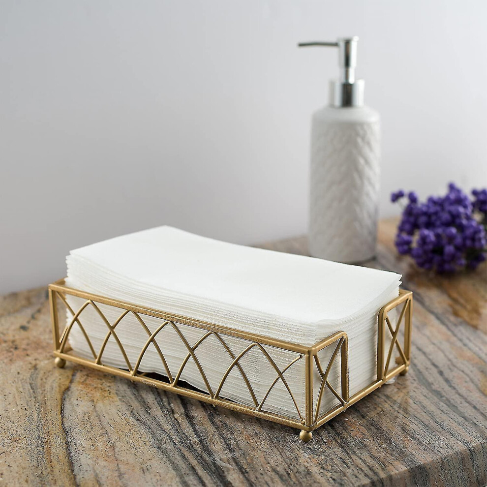 Pack Of 100 Disposable Linen-feel Guest Towels - Cloth-like Hand Bathroom Napkins - Soft And Absorbent Paper Napkin