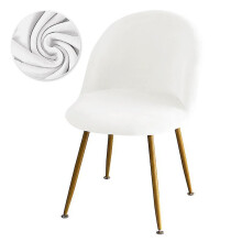 (A21) Pink Velvet Duckbill Chair Cover Round Bottom Stool Accent Low Back Dinning Makeup Chair Cover Big Elastic Balcony Seat Cover-e