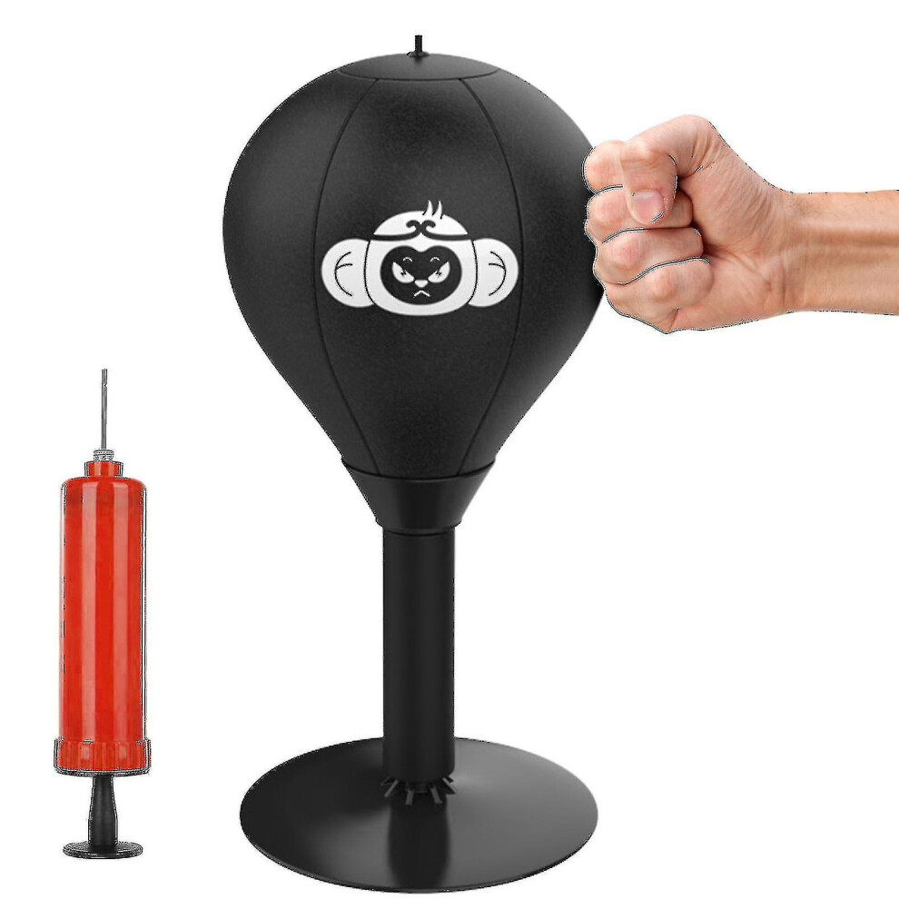 Punching Bag Stress Buster Desktop Punching Bag With Strong Suction Cups Heavy Duty Stress Relief Ball Funny Gifts For Boss, Coworker