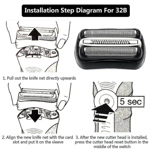-replacement Head For Braun 32b Electric Shaver 1
