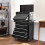 Homcom HOMCOM Rolling Tool Chest Lockable Roller Cabinet with with 14 Drawers Black 7