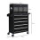Homcom HOMCOM Rolling Tool Chest Lockable Roller Cabinet with with 14 Drawers Black 2