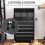 Homcom HOMCOM Rolling Tool Chest Lockable Roller Cabinet with with 14 Drawers Black 5
