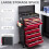 Homcom HOMCOM Rolling Tool Chest Lockable Roller Cabinet with with 14 Drawers Red 3