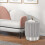 Costway Round Velvet Ottoman Footrest Tufting Vanity Stool Grey 7