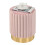 Costway Round Velvet Ottoman Footrest Tufting Vanity Stool Pink 1