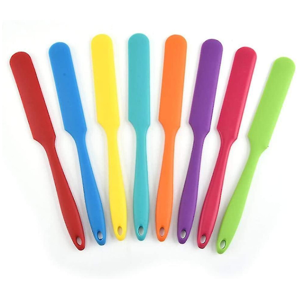 Set Of 8 Mini Non-stick Silicone Spatulas For Kitchen Multicolor-image-OPC-PDWYXBX-NEW