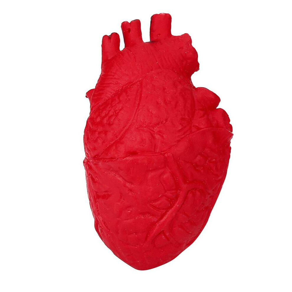 Silicone Stress Ball Scary Heart Squeeze Toy Stress Reliever Toy Red