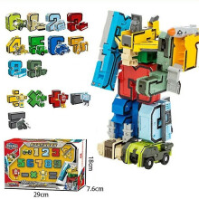 Creative Blocks Assembling Educational Blocks Action Figure Transformation Number Robot Deformation Robot Toy