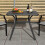 Costway Garden Bistro Dining Table Square Poolside Table W/ 4 Curved Legs 7