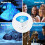 Ocean Wave Projector,  Led Night Light Lamp With 7 Lighting Modes Music Speaker 4