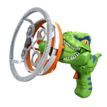(Green) Kids Electric Bubble Machine Portable Giant Dinosaur Bubble Blower Children Bubble Gun Soap Bubble Maker Children Birthday Gift