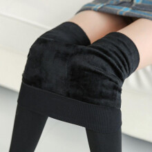 (Black) Women's Warm Tights Winter Stockings For Pantyhose Plus Size Fleece Hot Thermal Thermo Wrap Black Lined Leggings Thick Cashmere