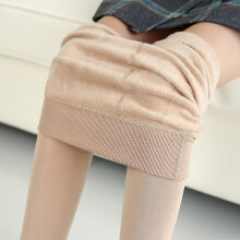 (Beige) Women's Warm Tights Winter Stockings For Pantyhose Plus Size Fleece Hot Thermal Thermo Wrap Black Lined Leggings Thick Cashmere