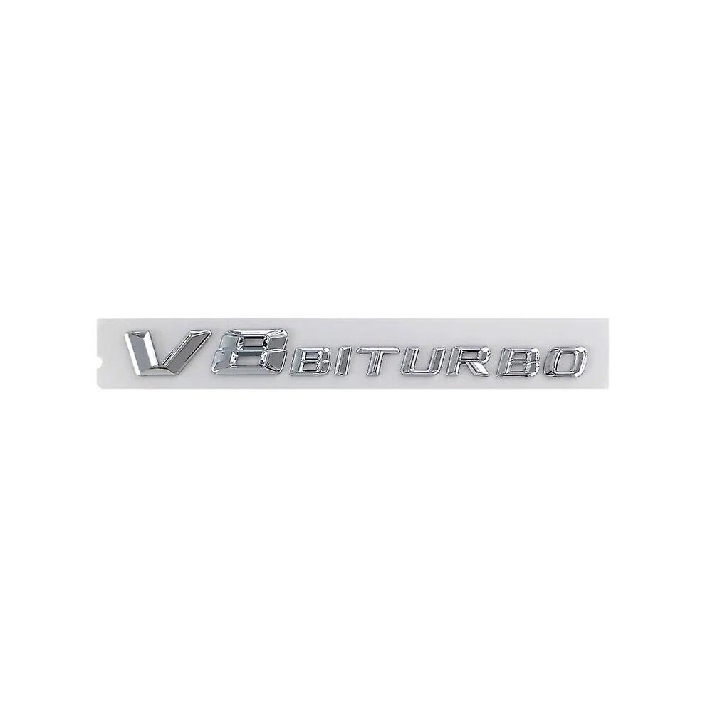 (Chrome 14-16) 3D Abs V8 Biturbo Emblem Car Fender Badge Decal For Mercedes C63s W205 W212 C63 E63 Cls63 Amg V8 Biturbo Sticker Accessories 6262875308214
