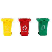 3pcs/set Bright Color Kids Push Toy Plastic Vehicles Garbage Truck Trash Cans