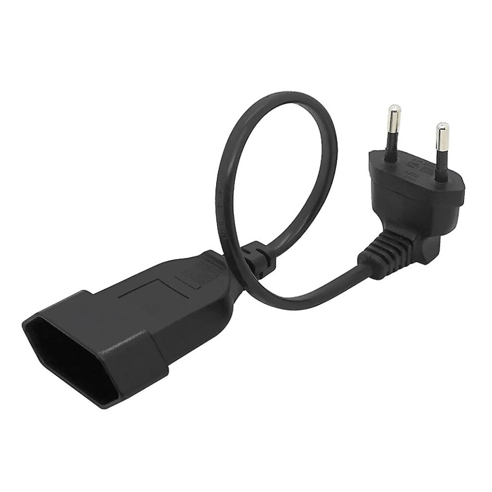 Eu Plug Power Adapter Cord 90 Degree Bend Angled Power Extension Cable Wire 3010291087731