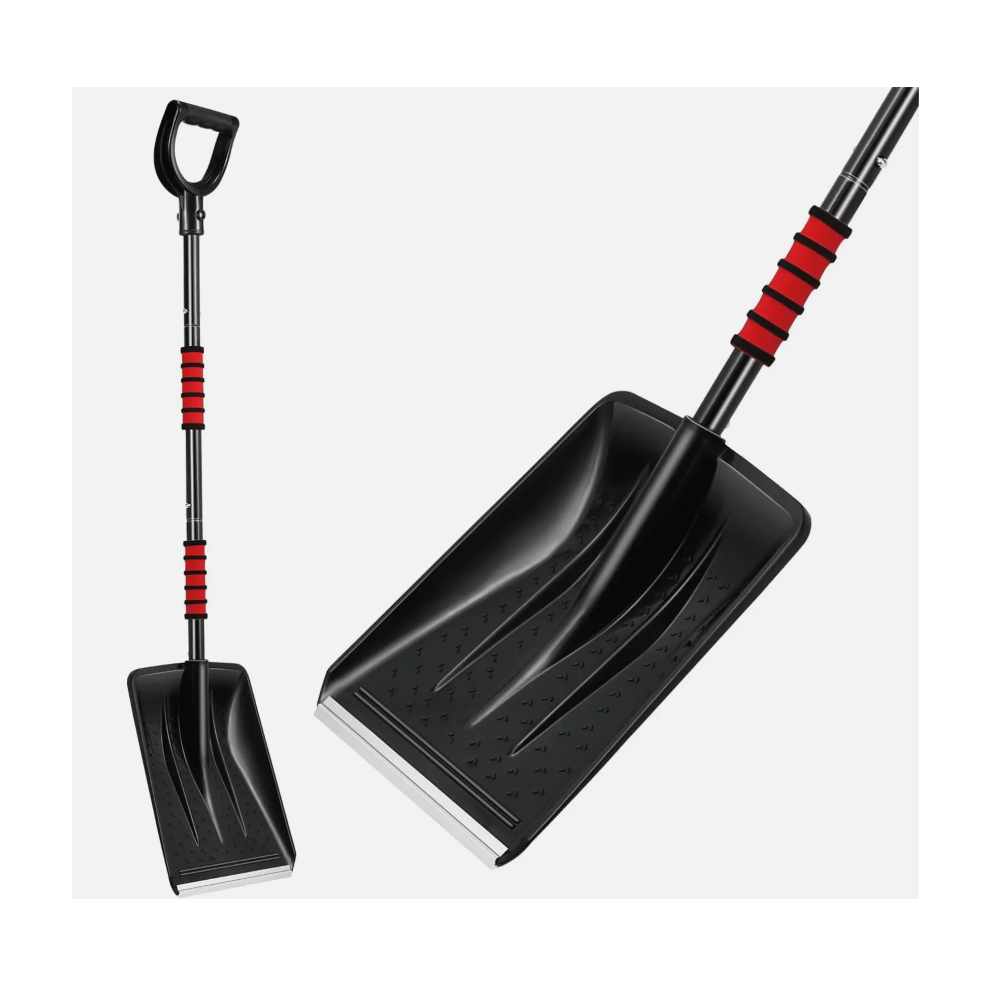 Snow Shovel Heavy Duty Metal Head Handle Collapsible Snow Car Travel