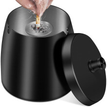 Ashtray With Lid, Stainless Steel Ashtray For Outdoors, Storm Ashtray As Wind Ashtray, Standing Ashtray With Non-slip Base For Outdoors And Indoors -