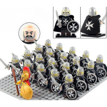 (382) Military Figure Building Block Ancient Roman Warrior Series Spartan Warrior Brick Toy Puzzle Toy