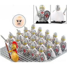 (1737) Military Figure Building Block Ancient Roman Warrior Series Spartan Warrior Brick Toy Puzzle Toy