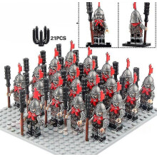 (666) Military Figure Building Block Ancient Roman Warrior Series Spartan Warrior Brick Toy Puzzle Toy
