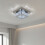 Living And Home Modern Square Crystal Ceiling Light 2