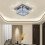 Living And Home Modern Square Crystal Ceiling Light 1