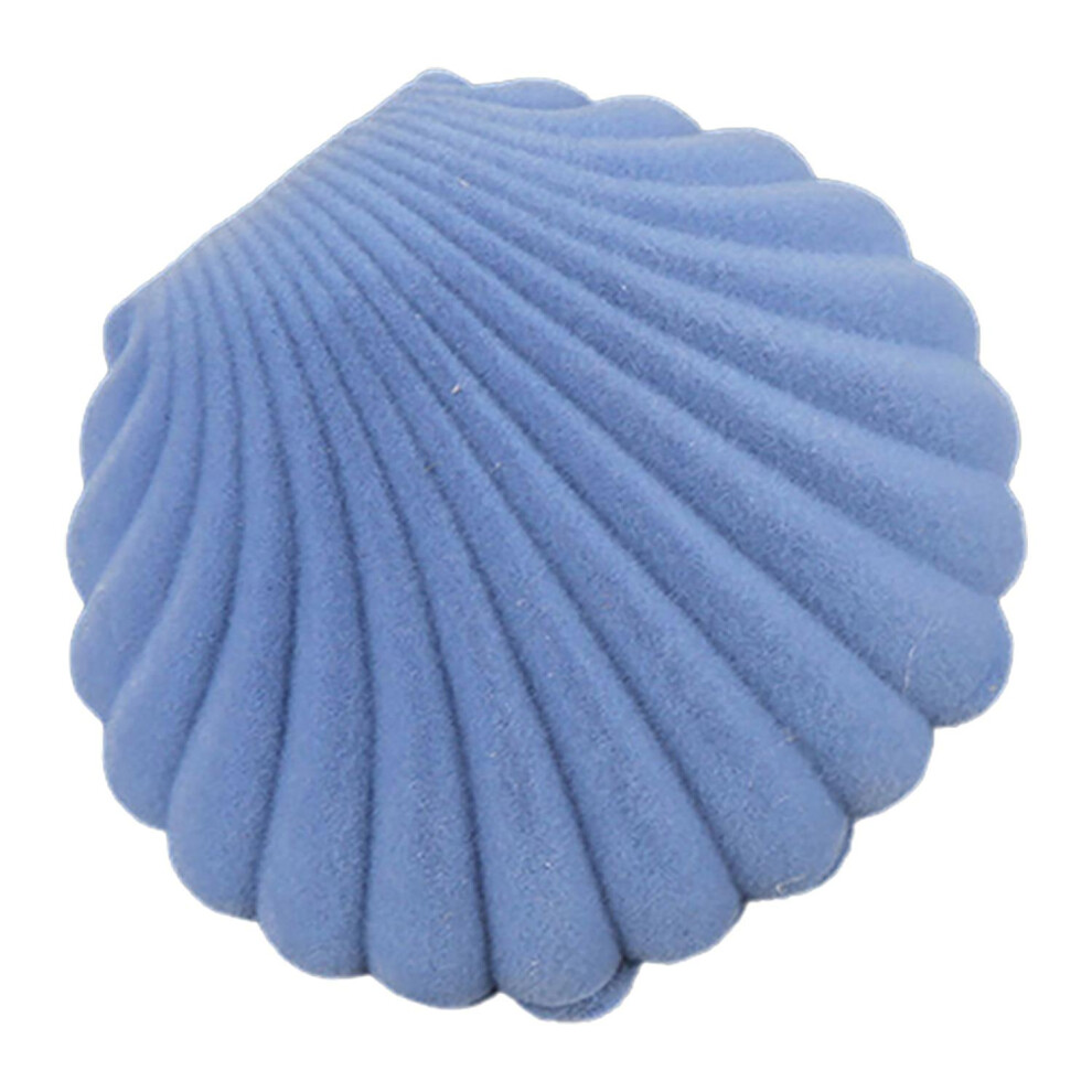(Blue) Cute Sea Shell Earring Ring Necklace Display Storage Organizer Gift Jewelry Box BoSaiD