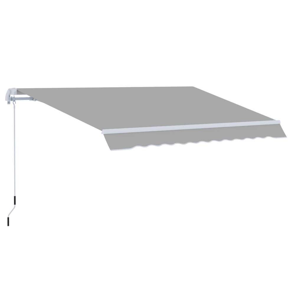 Outsunny Retractable Awning For Door & Window Garden Shelter Canopy 3 X 2M