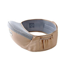 (khaki) Baby Hip Seat, Hip Carrier With Side Pocket, Seat Carrier Lightweight Baby Carrier Front Carrier