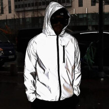 (L) Waterproof Warm Reflective Jacket High Visibility Safety Jacket Lightweight