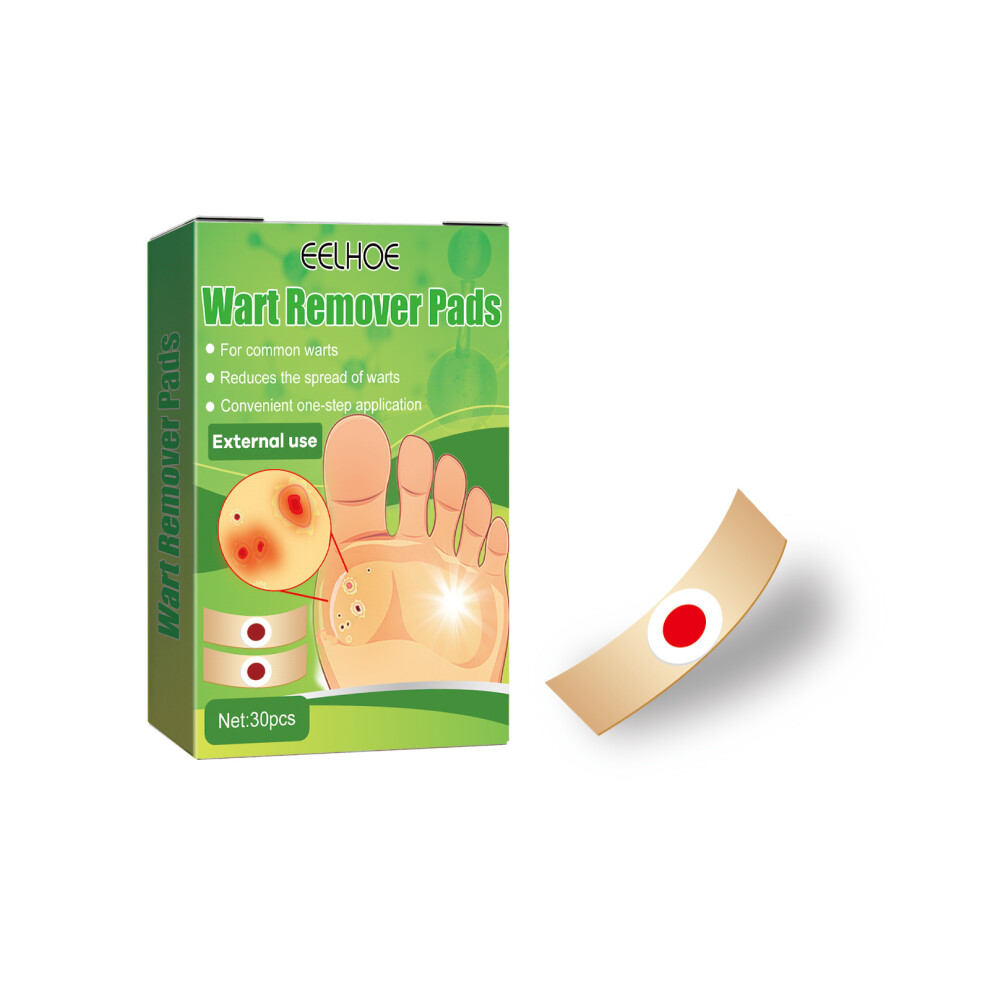 Mdsrjone (30Pcs) Wart Removal Pads Flat Filament Warts Hands Feet Corns Body Cleansing Care