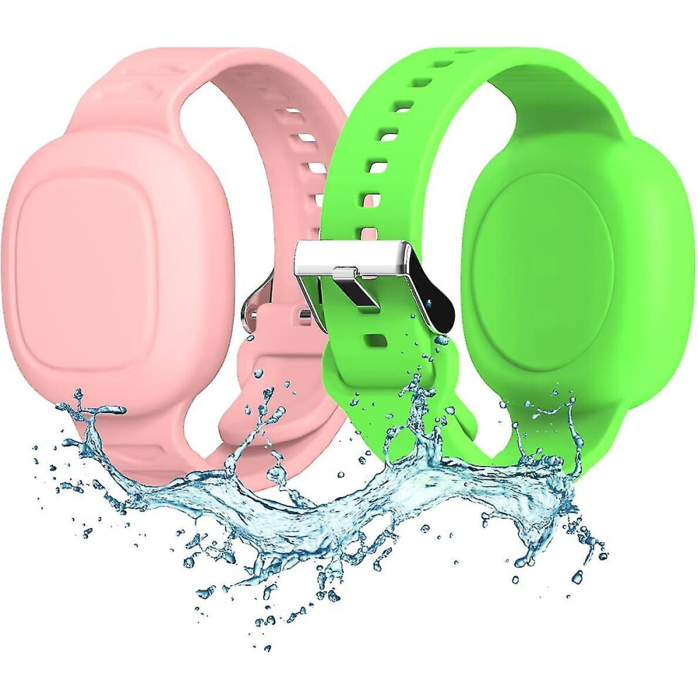 ( X Pink) 2Pcs Waterproof Smarttag Bracelet For Kids,Soft Silicone Galaxy Smarttag Hidden Wristband Lightweight Gps Tracker For Samsung Galaxy Sm Green/Pink 3010291101369