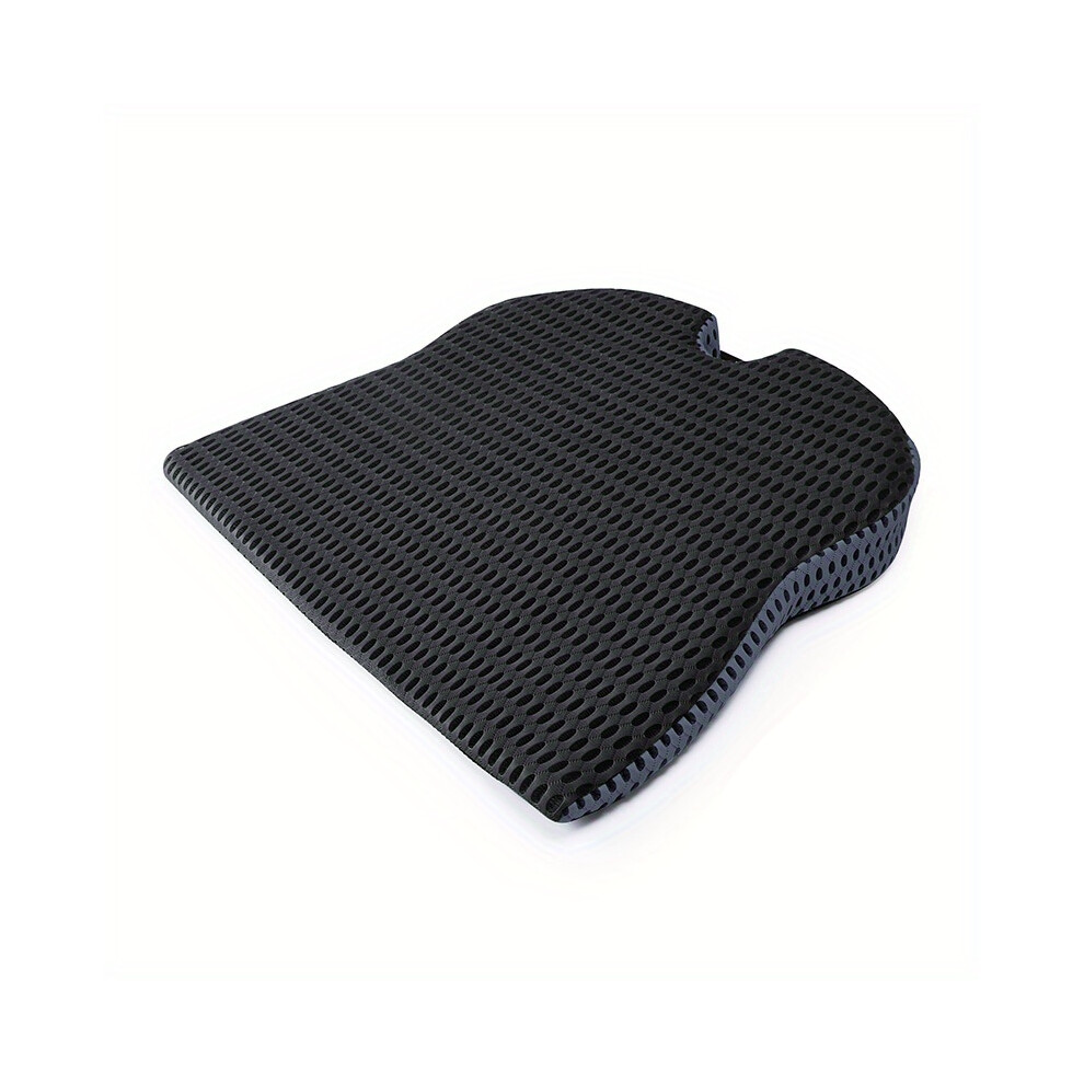 (Black) Car Wedge Seat Cushion For Car Driver Seat Office Chair Wheelchair, Memory Foam Seat Cushion - Orthopedic Support Black 9381372512836