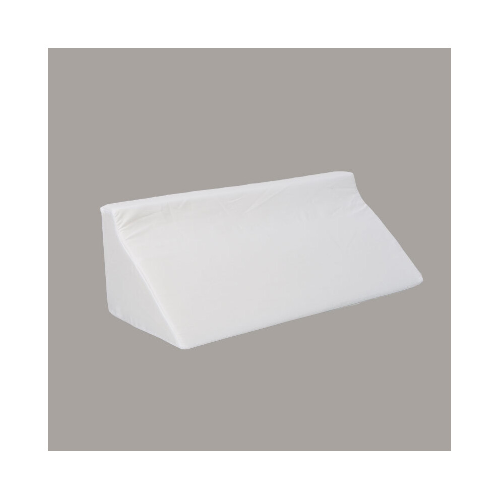 (WHITE) Multi-function Orthopaedic Leg Raise Acid Reflux Pillow Solid Color Foot Rest Bed Wedge Support Cushion