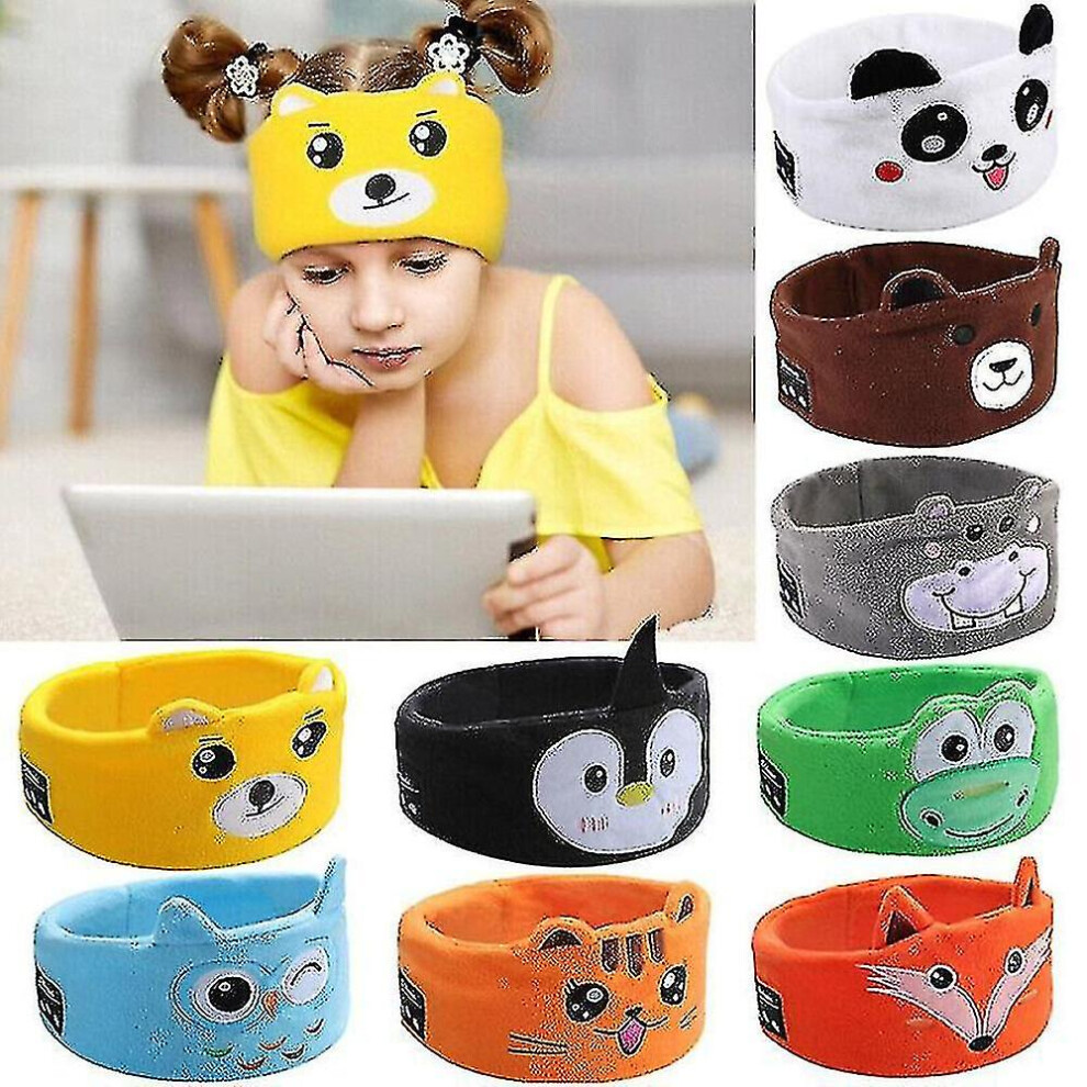 (hippo) Kids Bluetooth Headband Headphone Earphone Cute Wireless Sleeping Music Headwear-image-OPC-PDWZM27-NEW